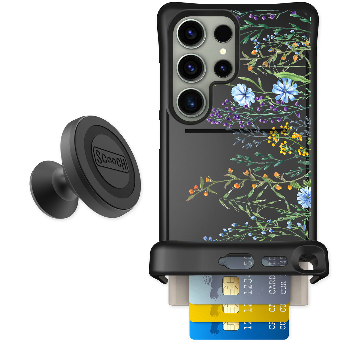 Scooch Wingmate Meadow Bloom for Galaxy S24 Ultra — Starter Bundle