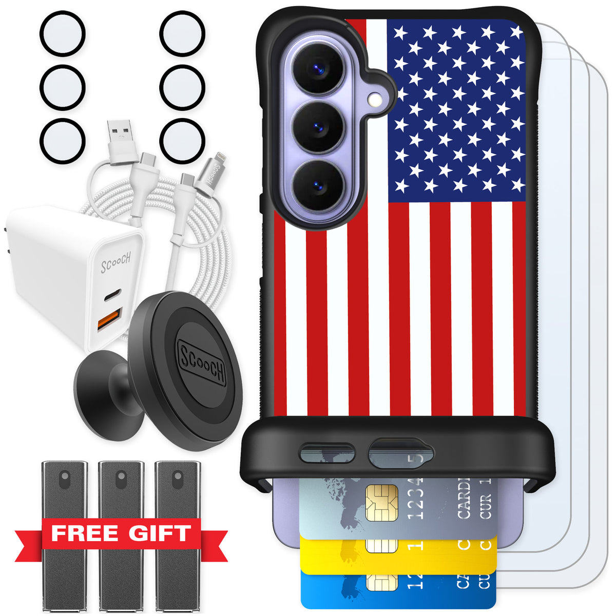 Scooch Wingmate Stars And Stripes for Galaxy S26 — Ultimate Bundle