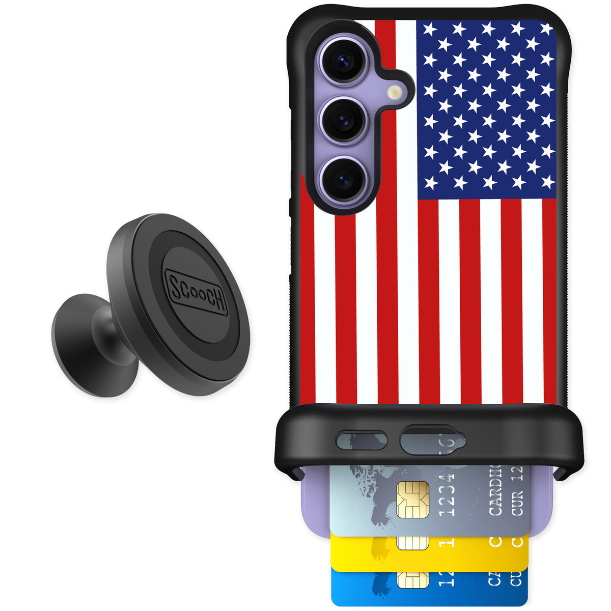 Scooch Wingmate Stars And Stripes for Galaxy S24 — Starter Bundle