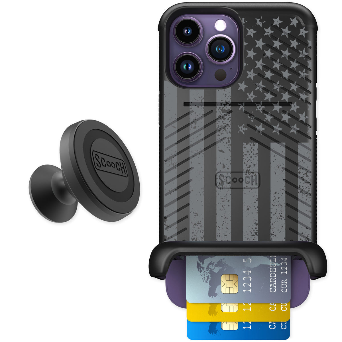 Scooch Wingmate Weathered Glory for iPhone 14 Pro Max — Starter Bundle