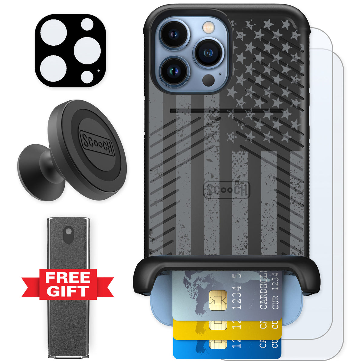 Scooch Wingmate Weathered Glory for iPhone 13 Pro Max — Defender Bundle