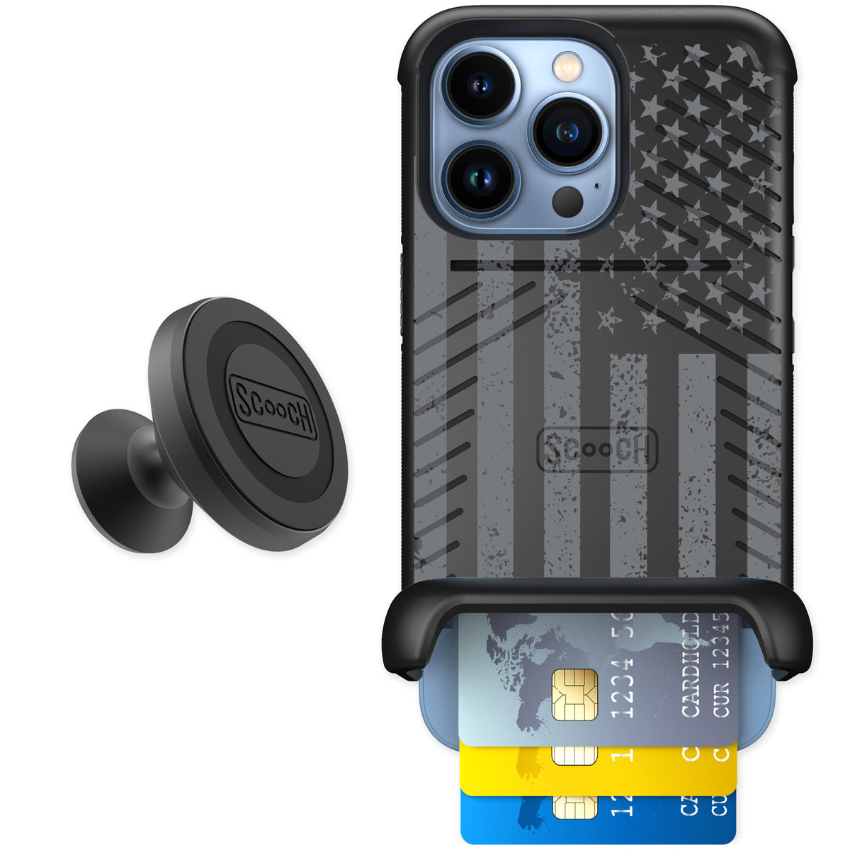 Scooch Wingmate Weathered Glory for iPhone 13 Pro — Starter Bundle