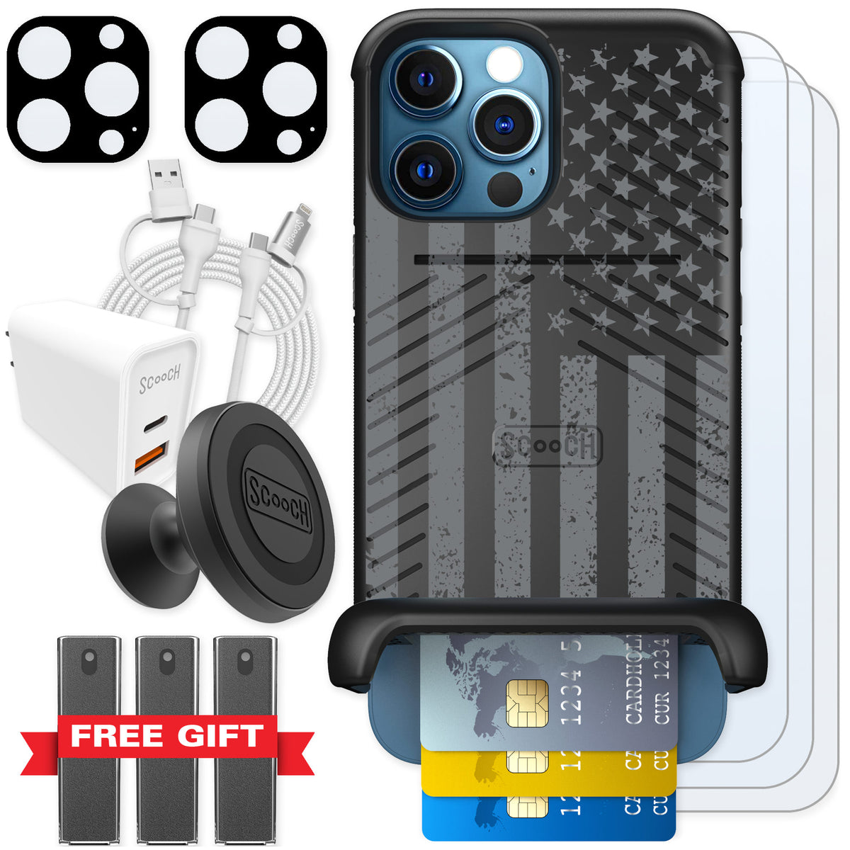 Scooch Wingmate Weathered Glory for iPhone 12 Pro Max — Ultimate Bundle