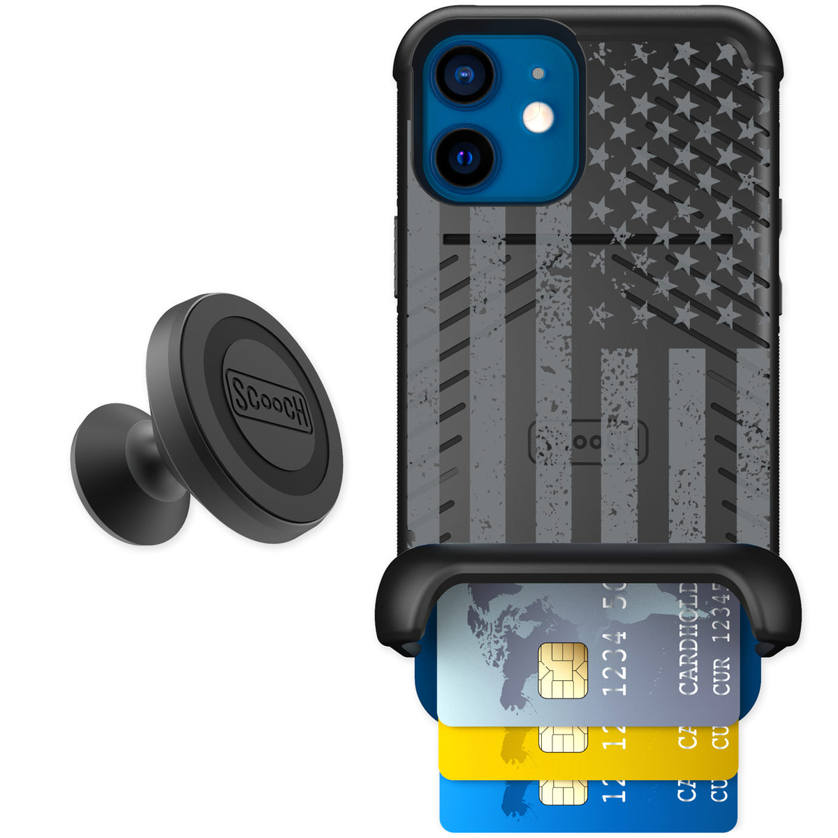 Scooch Wingmate Weathered Glory for iPhone 12 mini — Starter Bundle