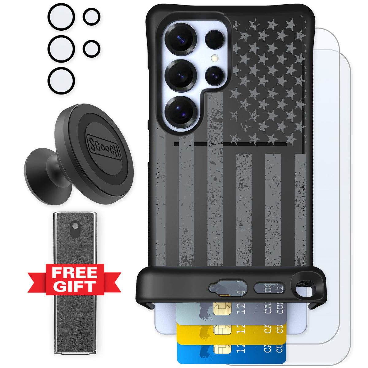 Scooch Wingmate Weathered Glory for Galaxy S25 Ultra — Defender Bundle