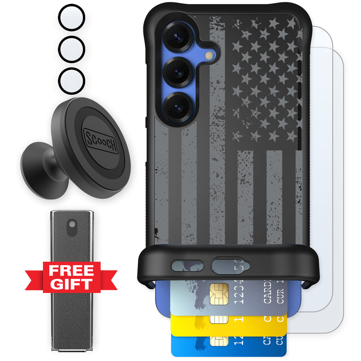 Scooch Wingmate Weathered Glory for Galaxy S25 — Defender Bundle
