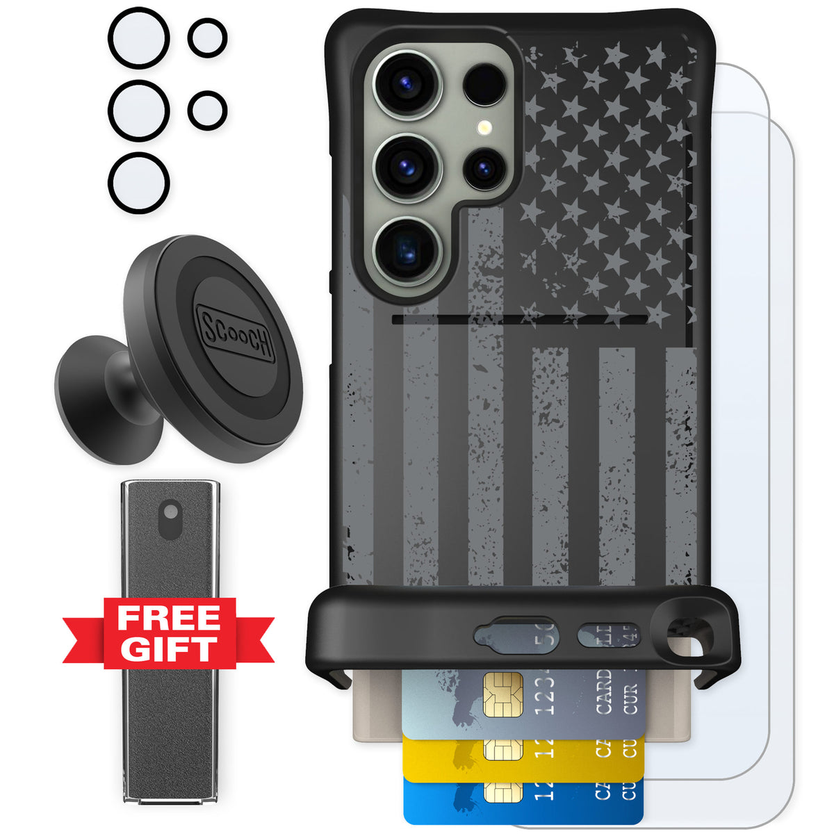 Scooch Wingmate Weathered Glory for Galaxy S24 Ultra — Defender Bundle