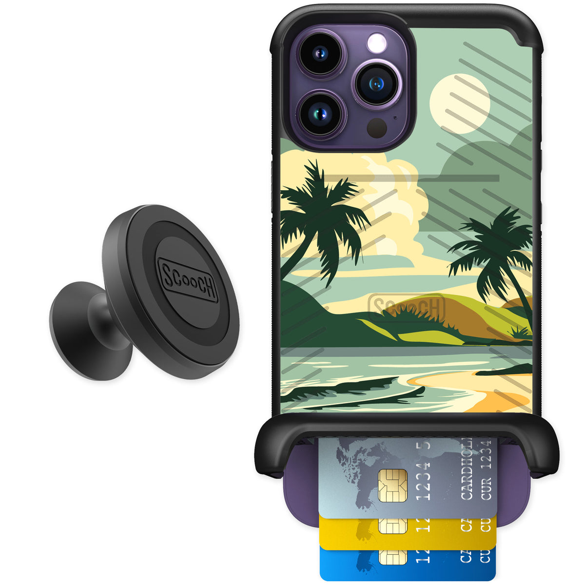 Scooch Wingmate Paradise Cove for iPhone 14 Pro Max — Starter Bundle