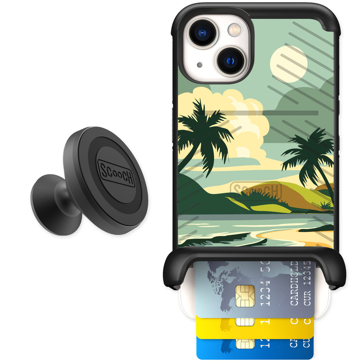 Scooch Wingmate Paradise Cove for iPhone 13 — Starter Bundle