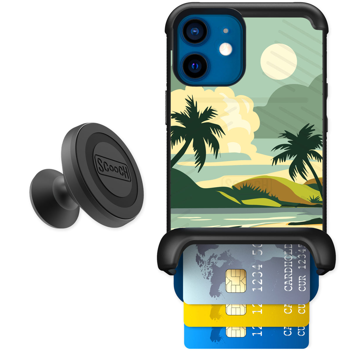 Scooch Wingmate Paradise Cove for iPhone 12 mini — Starter Bundle