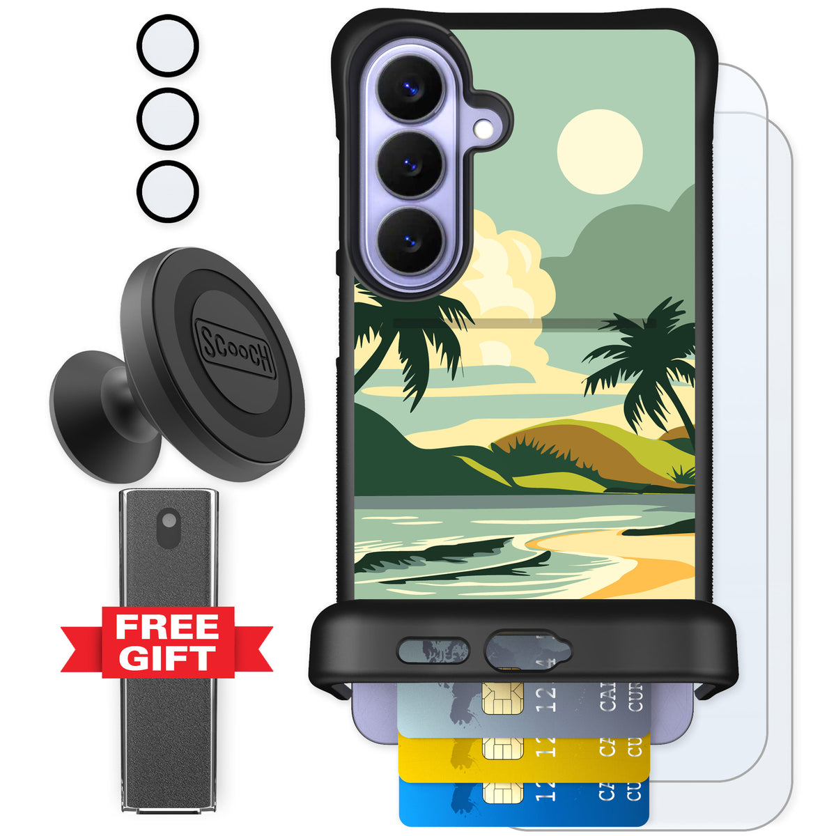 Scooch Wingmate Paradise Cove for Galaxy S26+ — Defender Bundle