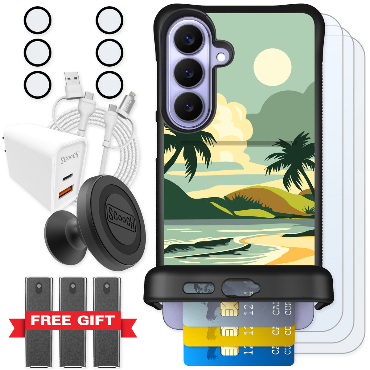 Scooch Wingmate Paradise Cove for Galaxy S26+ — Ultimate Bundle