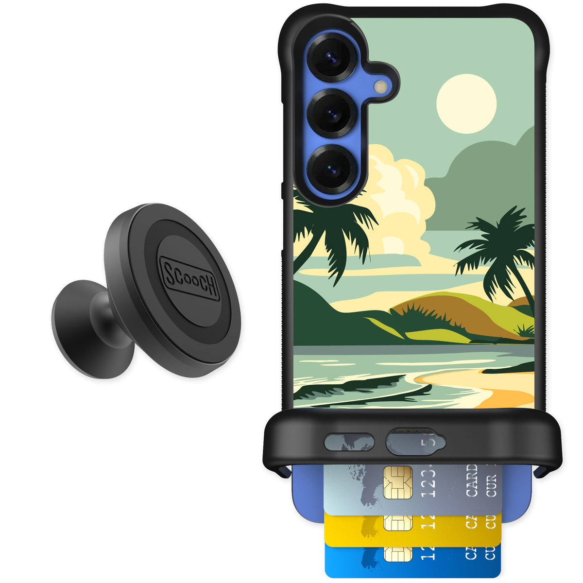 Scooch Wingmate Paradise Cove for Galaxy S25+ — Starter Bundle