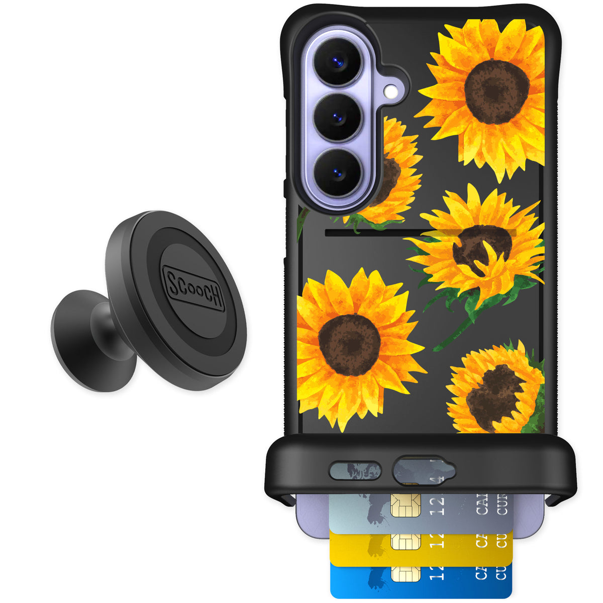 Scooch Wingmate Sunflower Frenzy for Galaxy S26+ — Starter Bundle