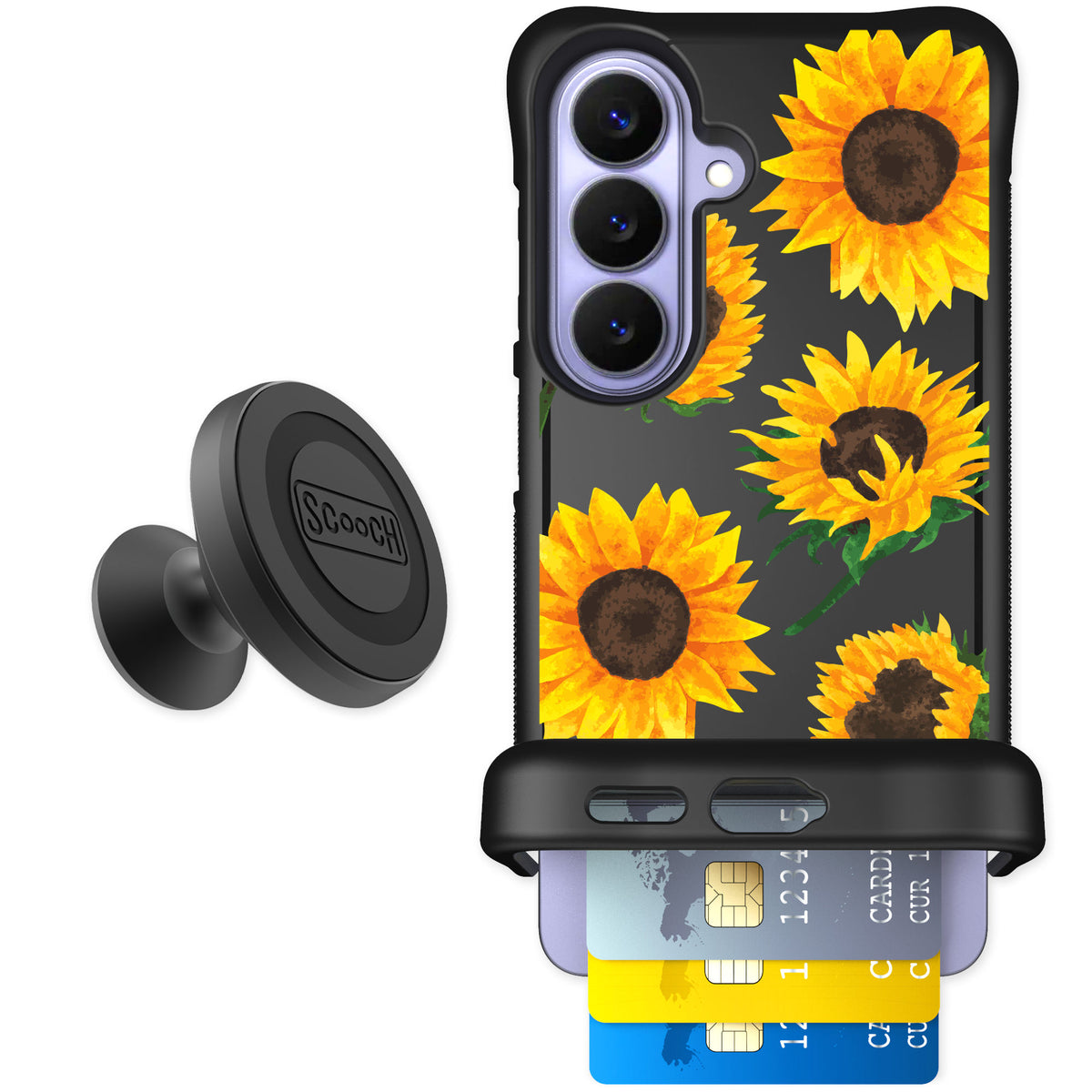 Scooch Wingmate Sunflower Frenzy for Galaxy S26 — Starter Bundle