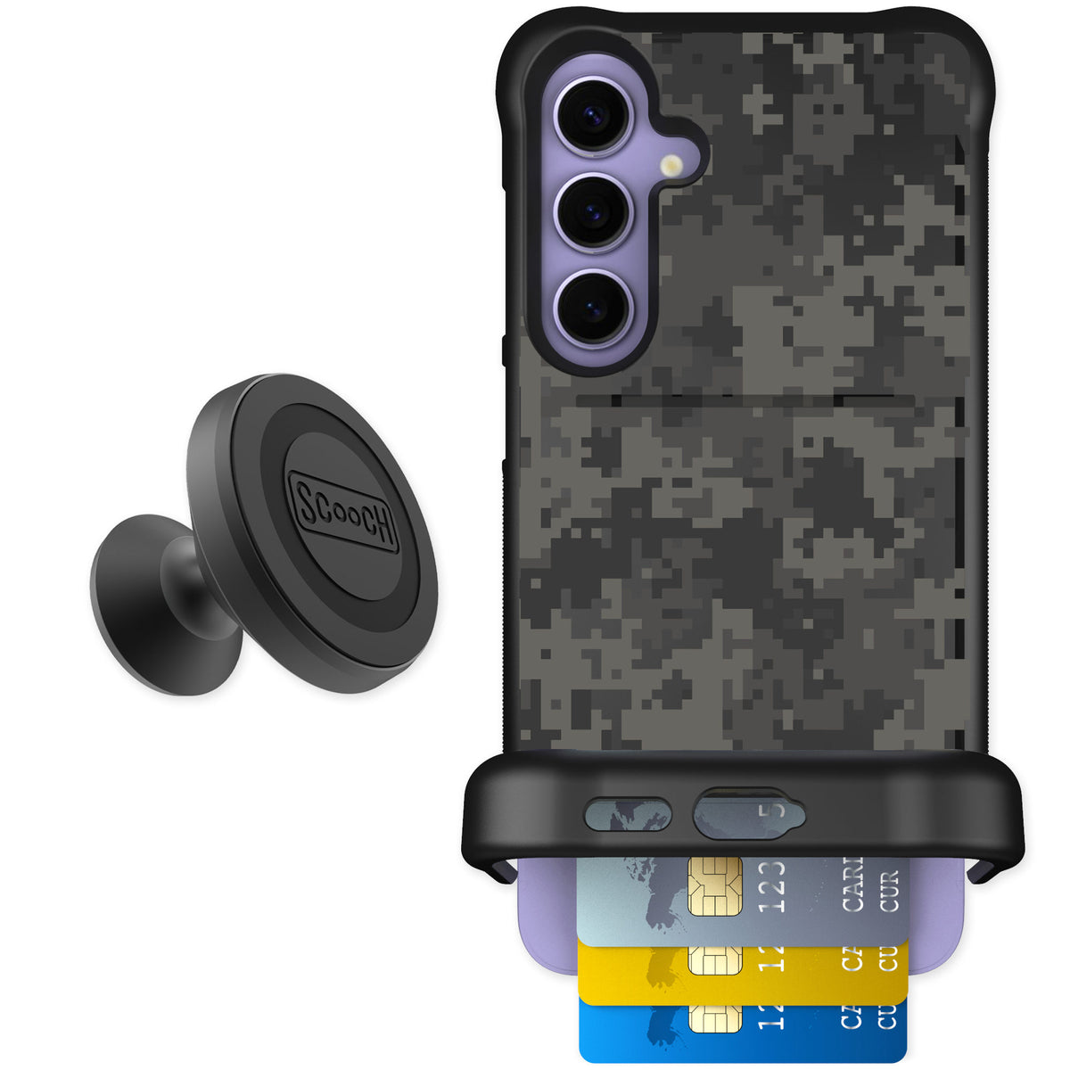 Scooch Wingmate Digi Camo for Galaxy S24+ — Starter Bundle