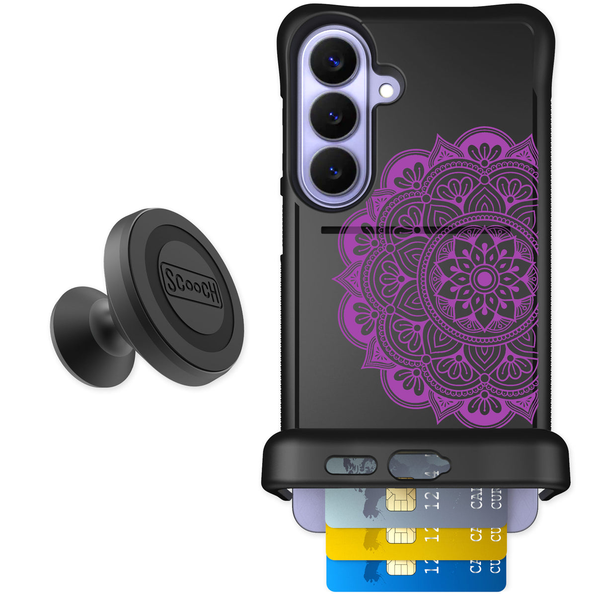 Scooch Wingmate Mandala Dreams for Galaxy S26+ — Starter Bundle