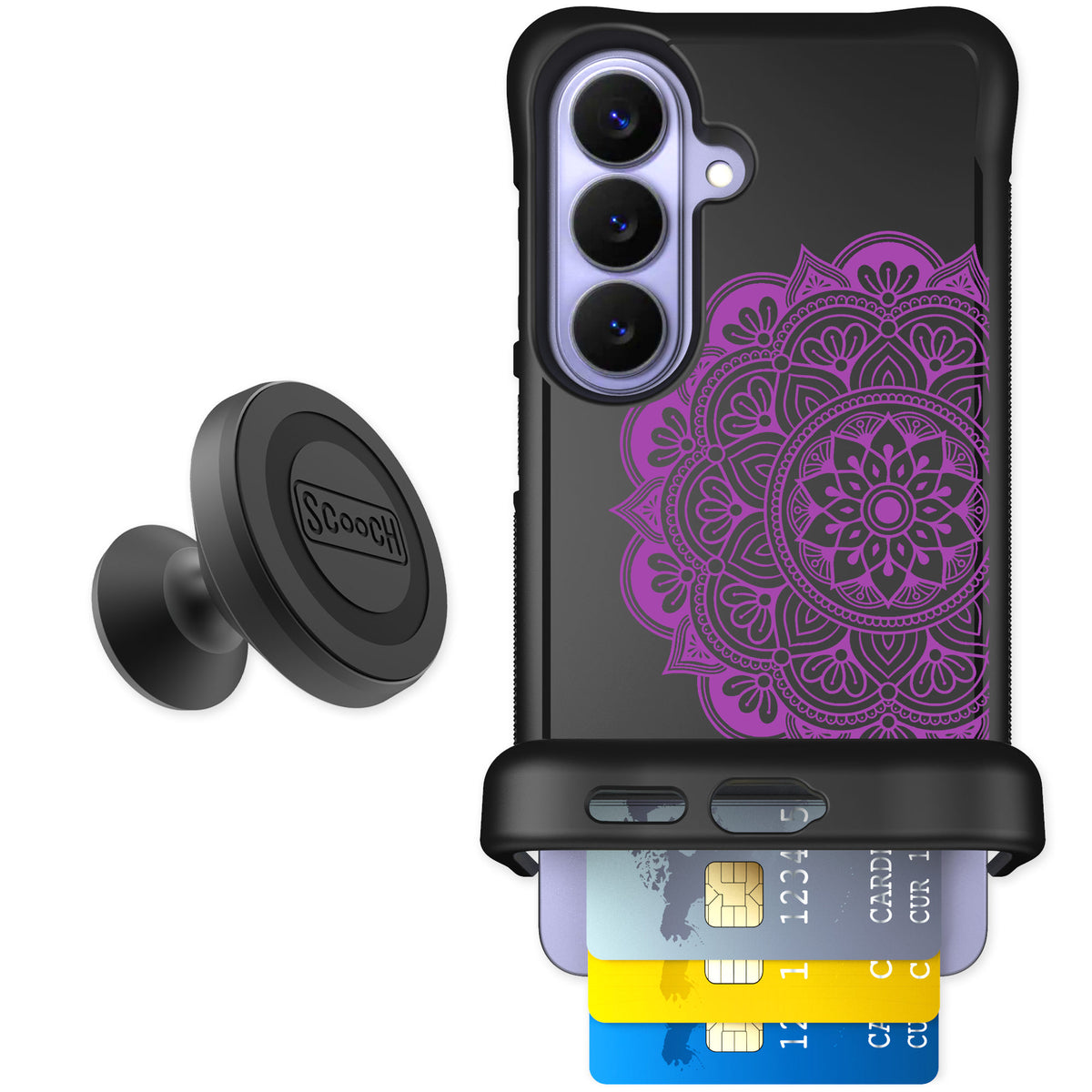 Scooch Wingmate Mandala Dreams for Galaxy S26 — Starter Bundle