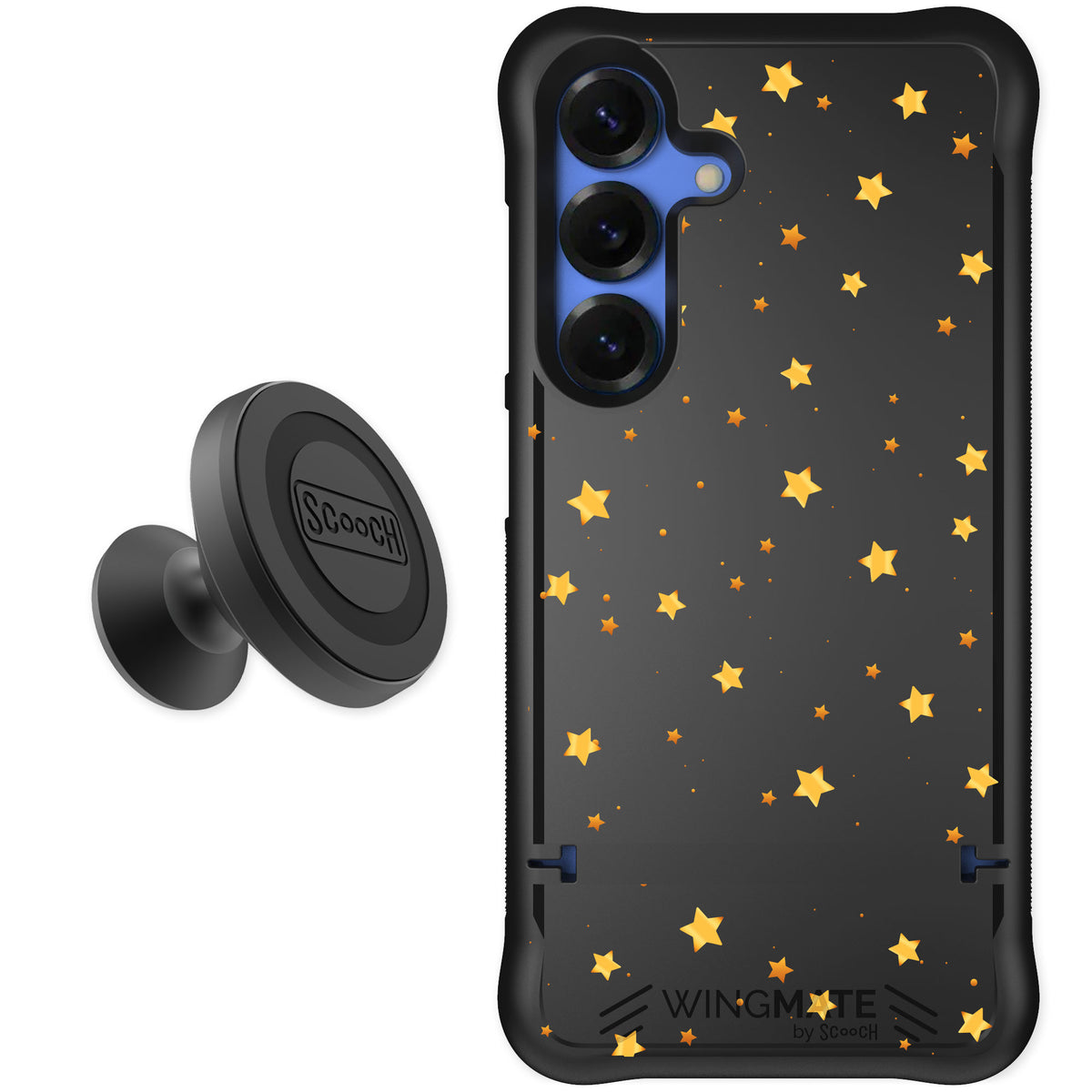 Scooch Wingmate Gold Stars for Galaxy S25 — Starter Bundle
