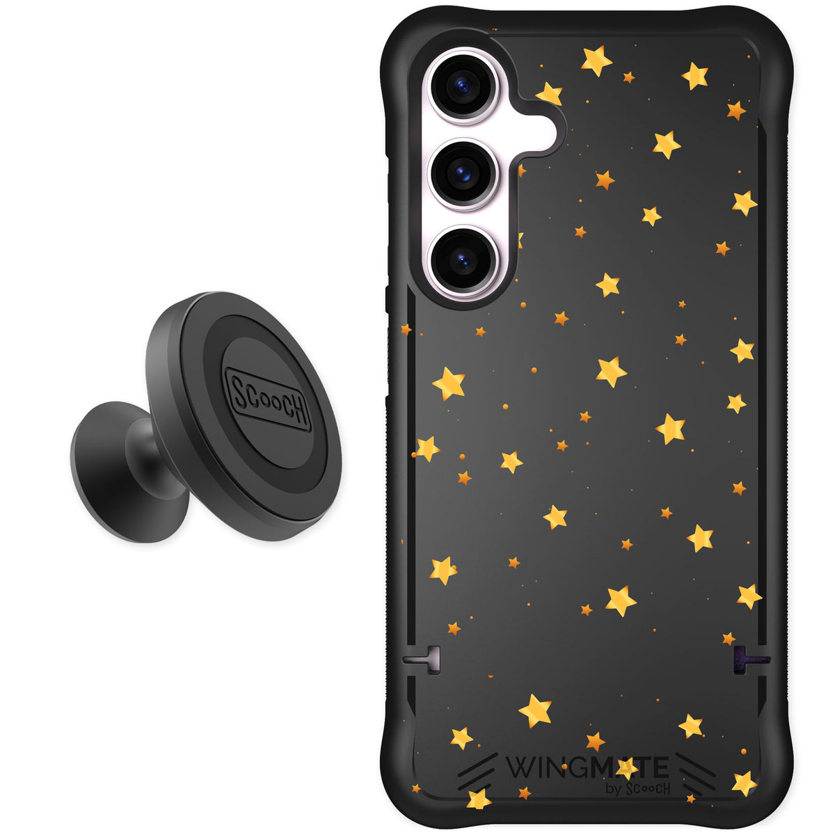 Scooch Wingmate Gold Stars for Galaxy S24 — Starter Bundle