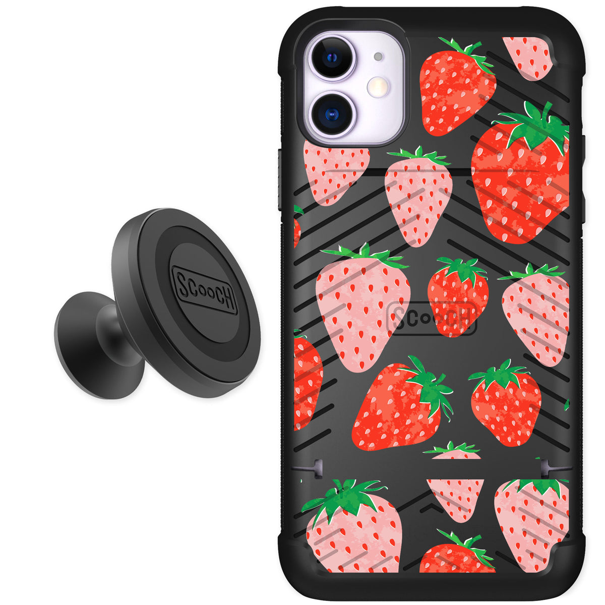 Scooch Wingmate Strawberry Fields for iPhone 11 — Starter Bundle