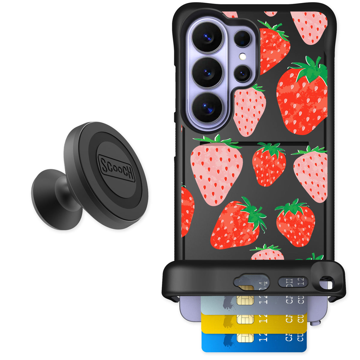Scooch Wingmate Strawberry Fields for Galaxy S26 Ultra — Starter Bundle