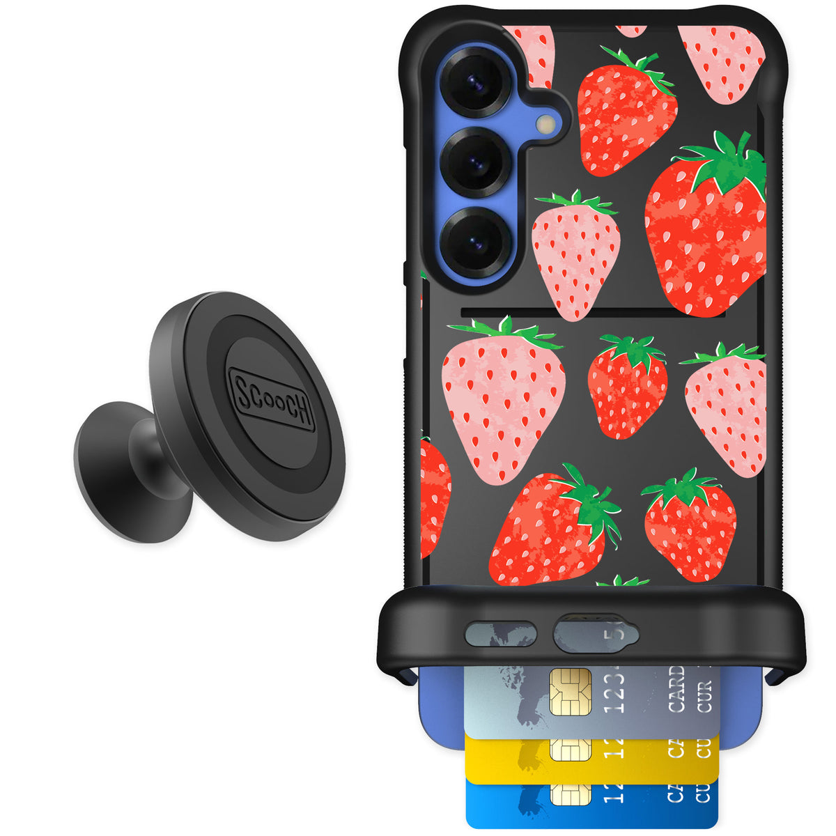 Scooch Wingmate Strawberry Fields for Galaxy S25+ — Starter Bundle