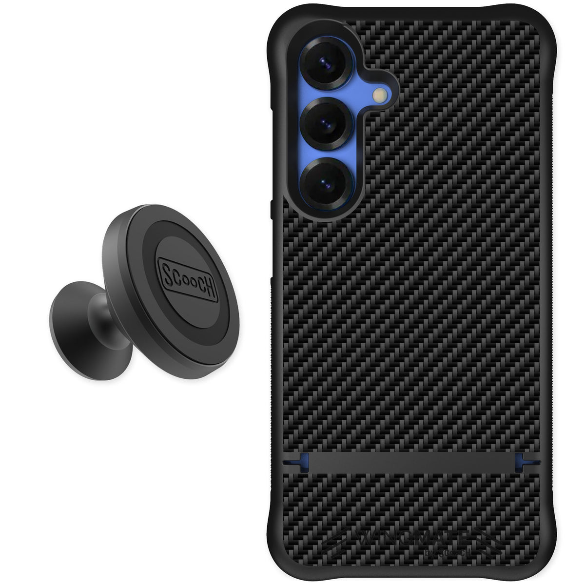 Scooch Wingmate Carbon Fiber for Galaxy S25 — Starter Bundle