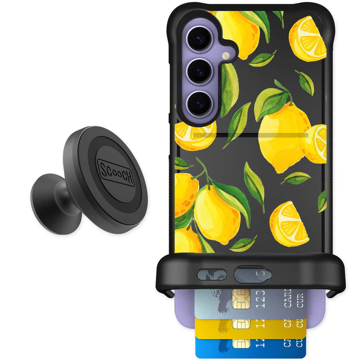Scooch Wingmate Amalfi Lemons for Galaxy S24+ — Starter Bundle