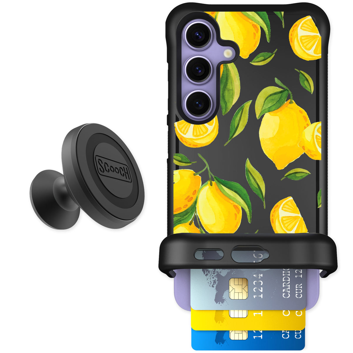 Scooch Wingmate Amalfi Lemons for Galaxy S24 — Starter Bundle