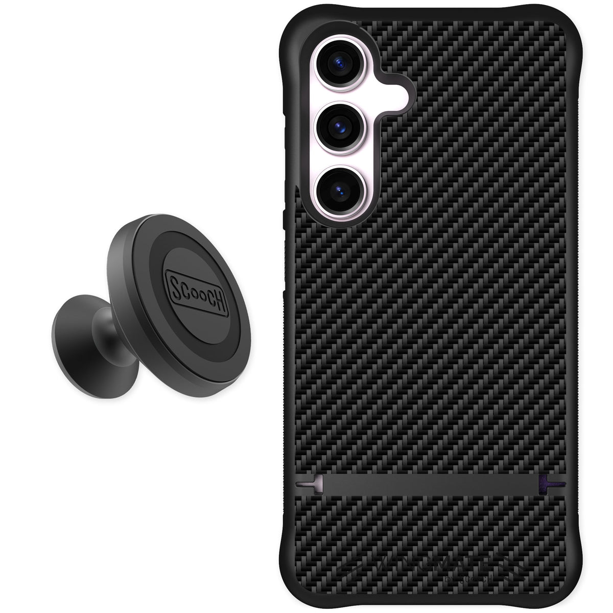 Scooch Wingmate Carbon Fiber for Galaxy S24 — Starter Bundle