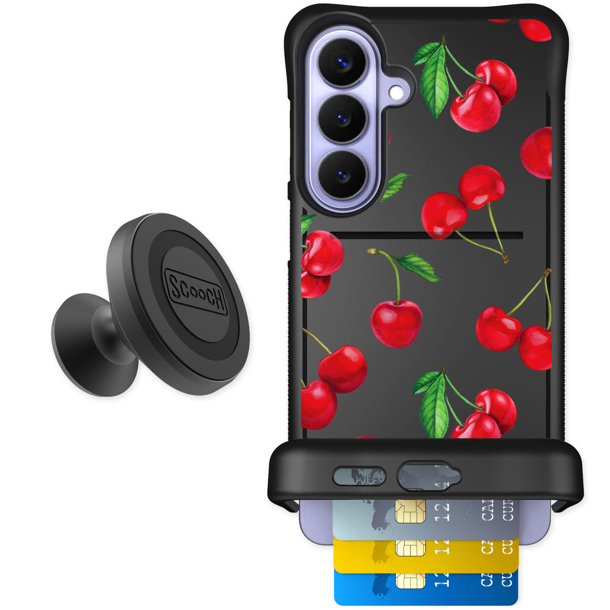 Scooch Wingmate Very Cherry for Galaxy S26+ — Starter Bundle