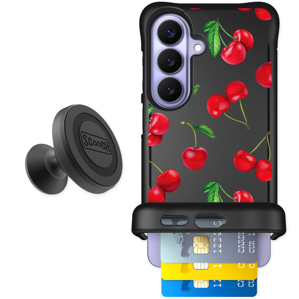 Scooch Wingmate Very Cherry for Galaxy S26 — Starter Bundle