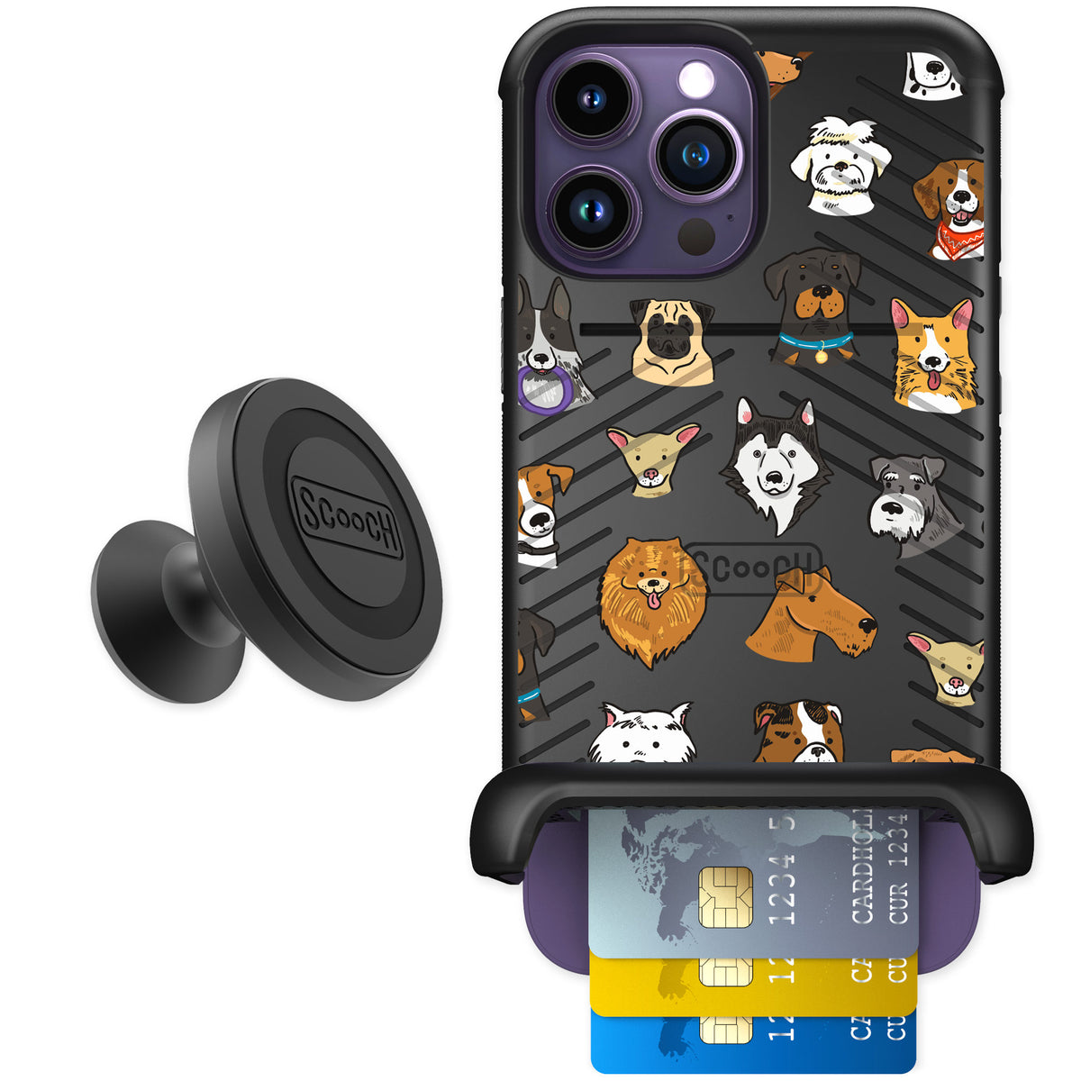 Scooch Wingmate Dog Squad for iPhone 14 Pro Max — Starter Bundle