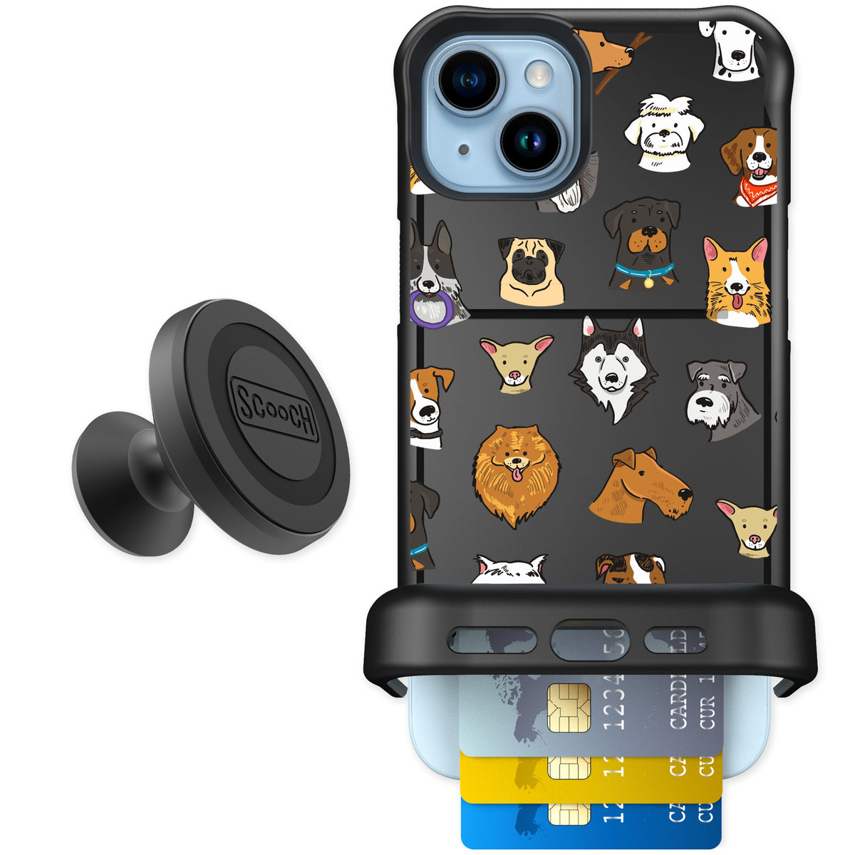 Scooch Wingmate Dog Squad for iPhone 14 Plus — Starter Bundle