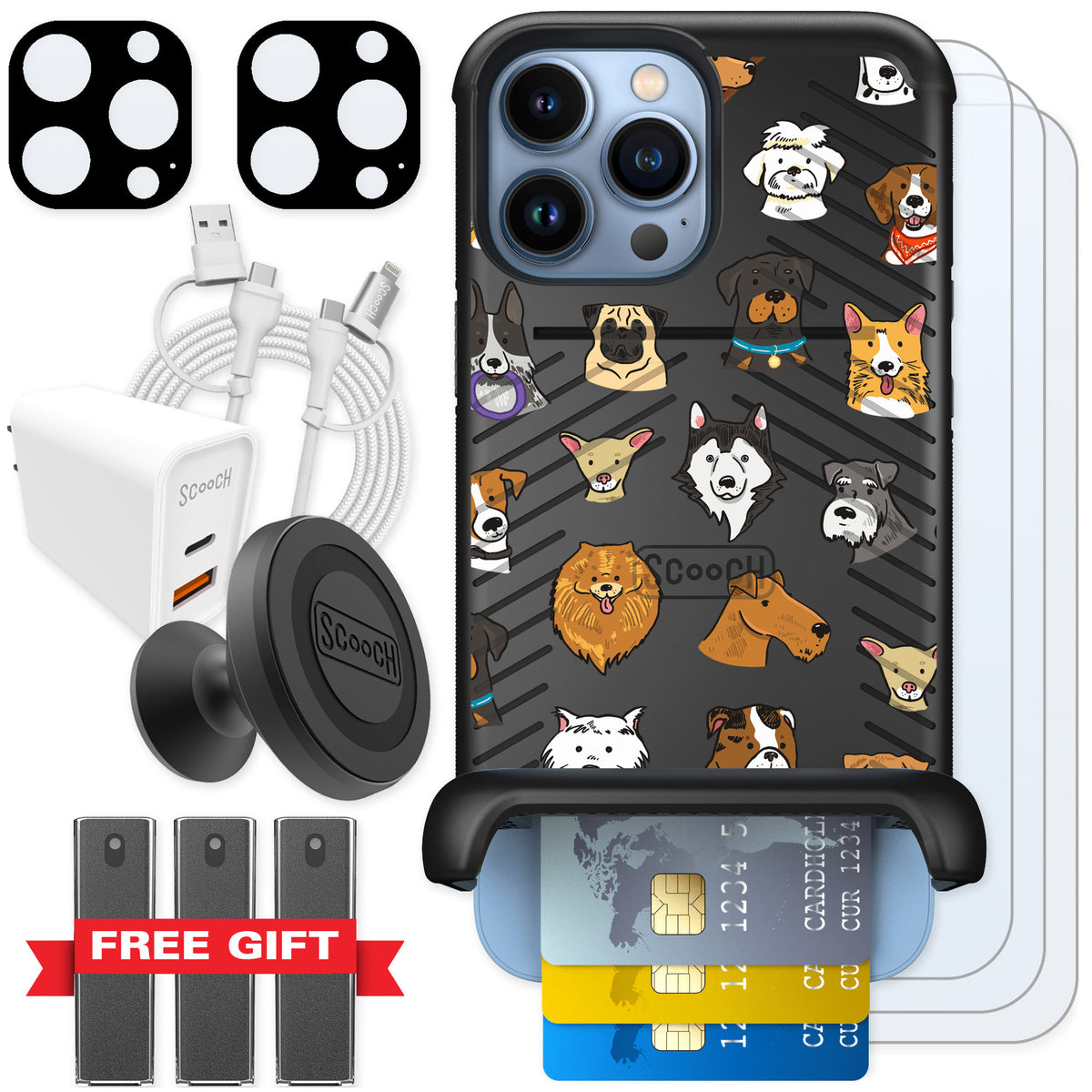 Scooch Wingmate Dog Squad for iPhone 13 Pro Max — Ultimate Bundle