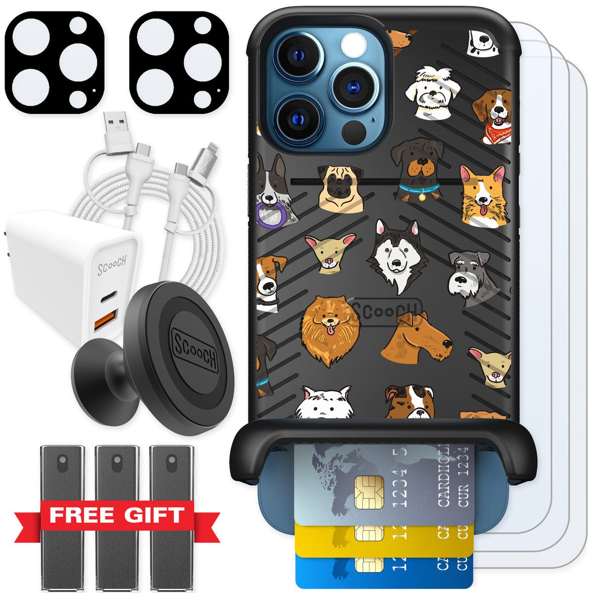 Scooch Wingmate Dog Squad for iPhone 12 Pro — Ultimate Bundle