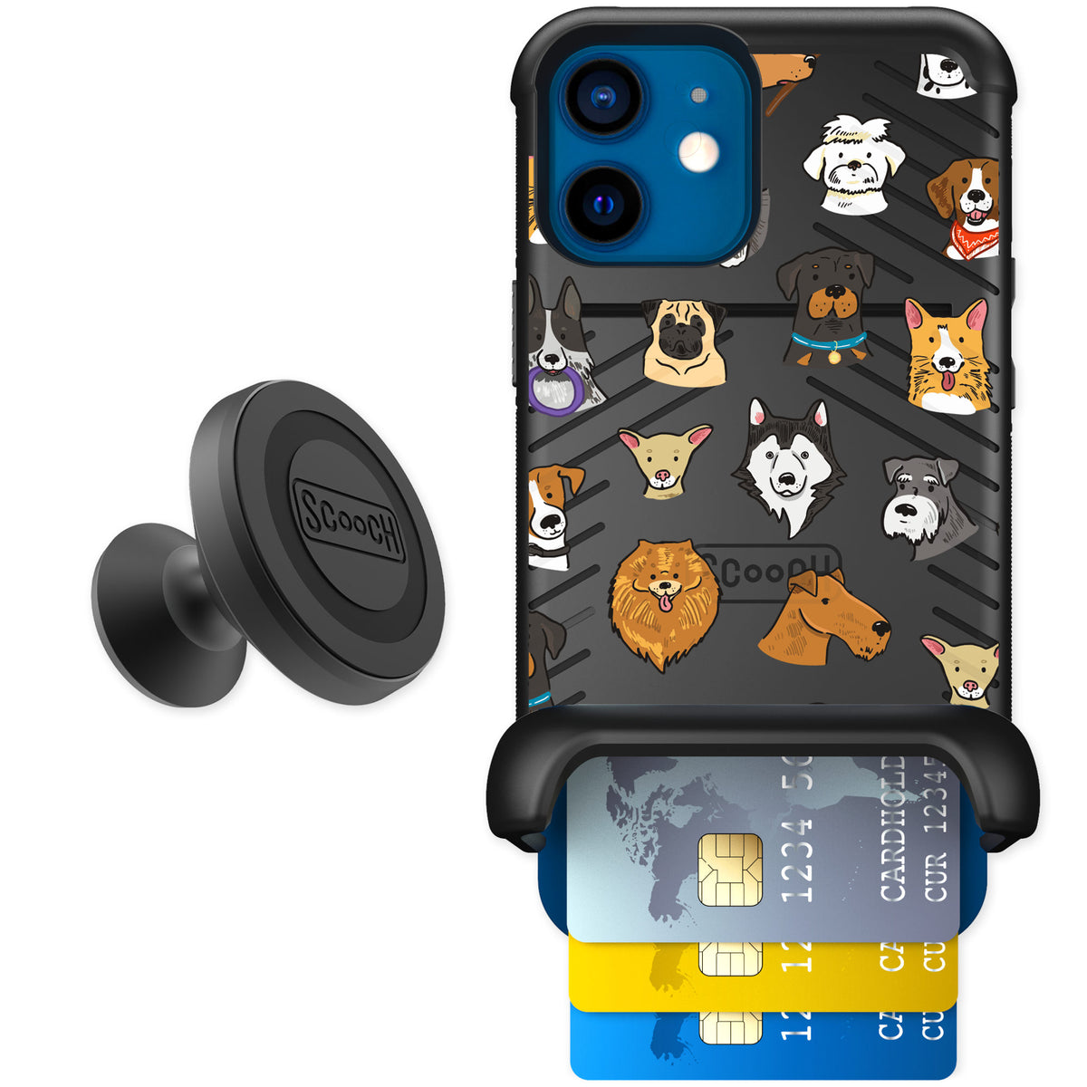 Scooch Wingmate Dog Squad for iPhone 12 mini — Starter Bundle