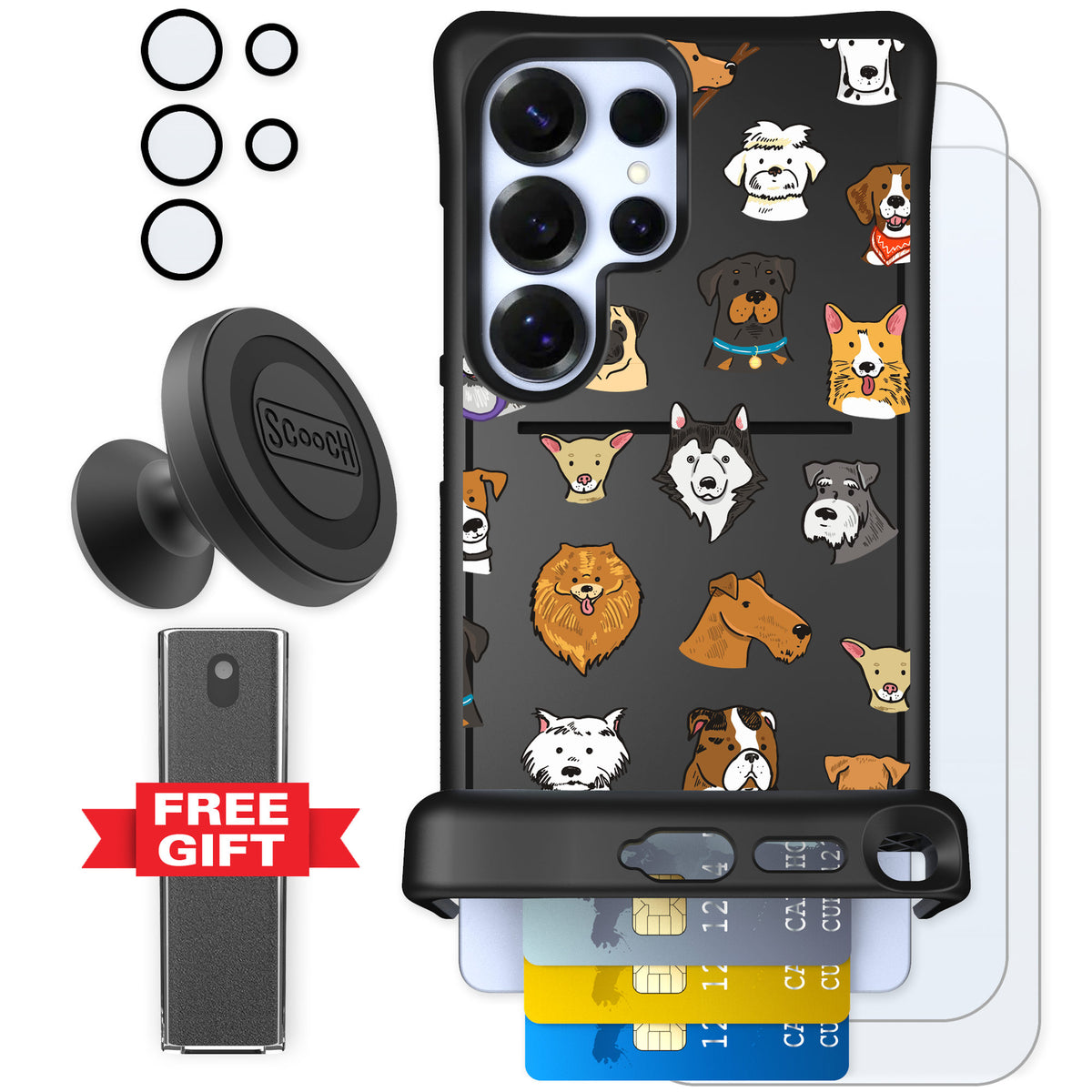 Scooch Wingmate Dog Squad for Galaxy S25 Ultra — Defender Bundle
