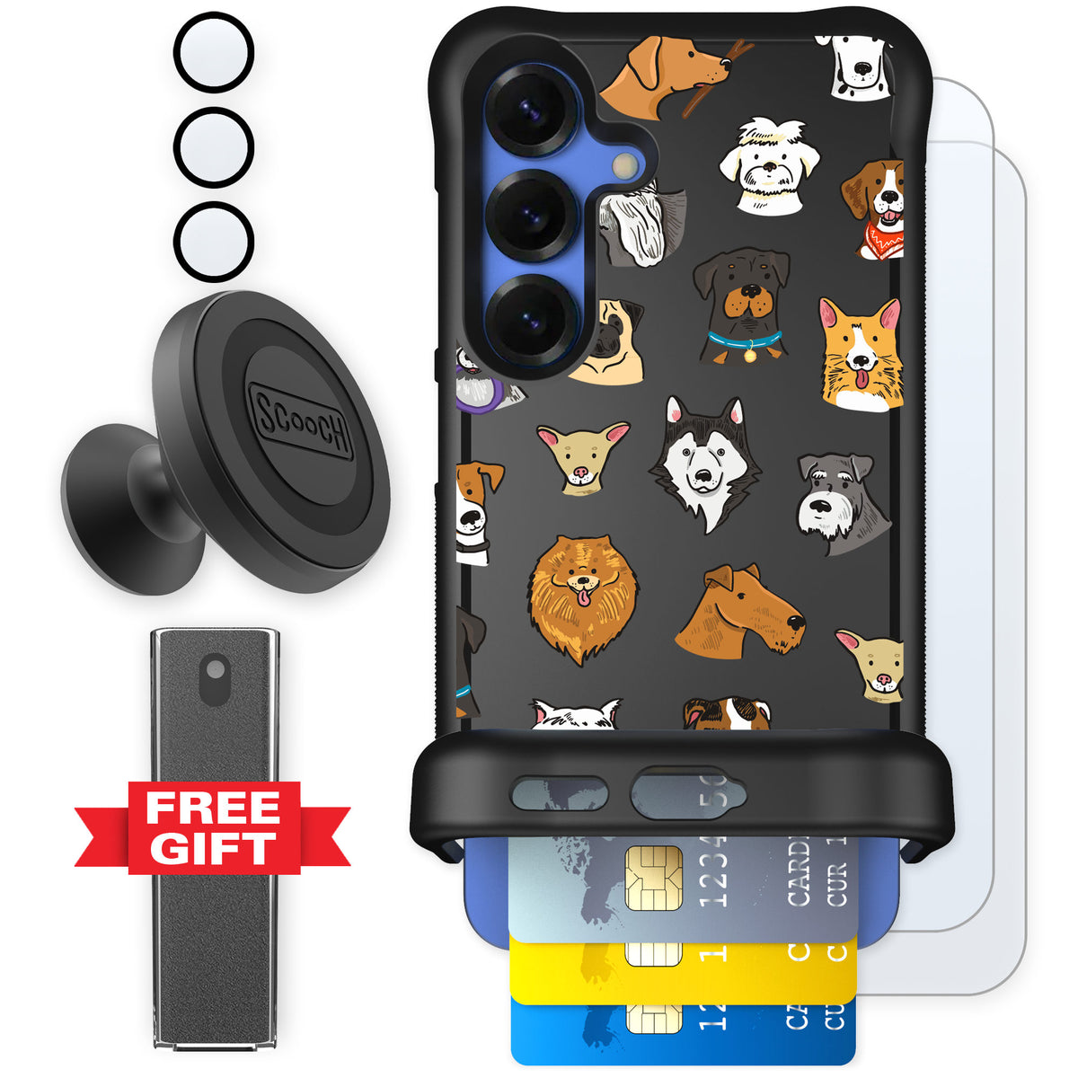 Scooch Wingmate Dog Squad for Galaxy S25 — Defender Bundle
