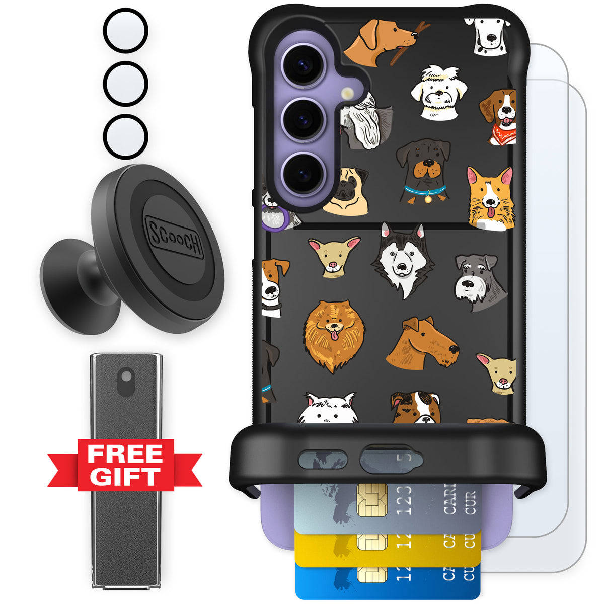 Scooch Wingmate Dog Squad for Galaxy S24+ — Defender Bundle