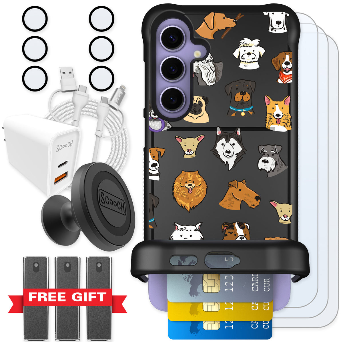 Scooch Wingmate Dog Squad for Galaxy S24+ — Ultimate Bundle