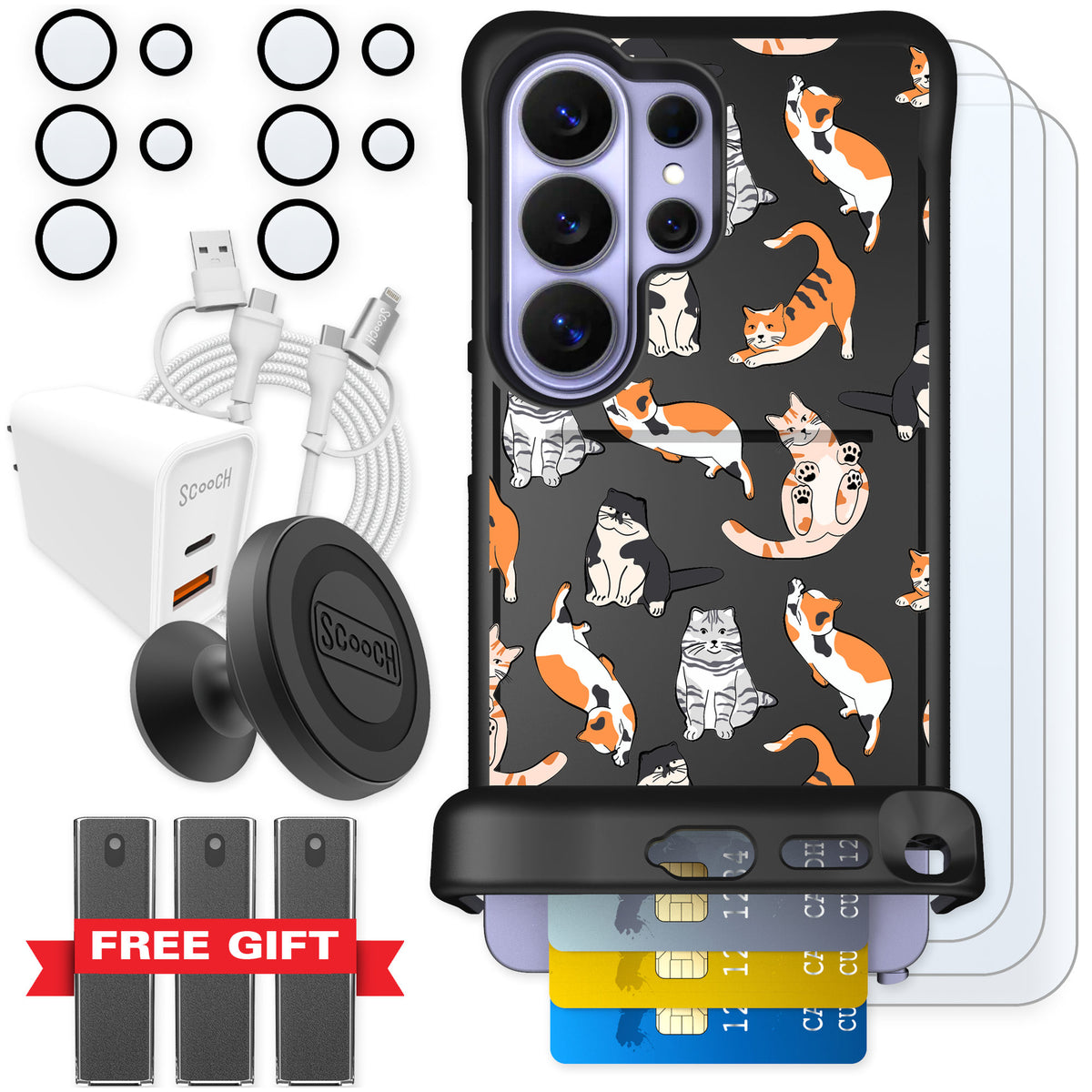 Scooch Wingmate Kitty Crew for Galaxy S26 Ultra — Ultimate Bundle