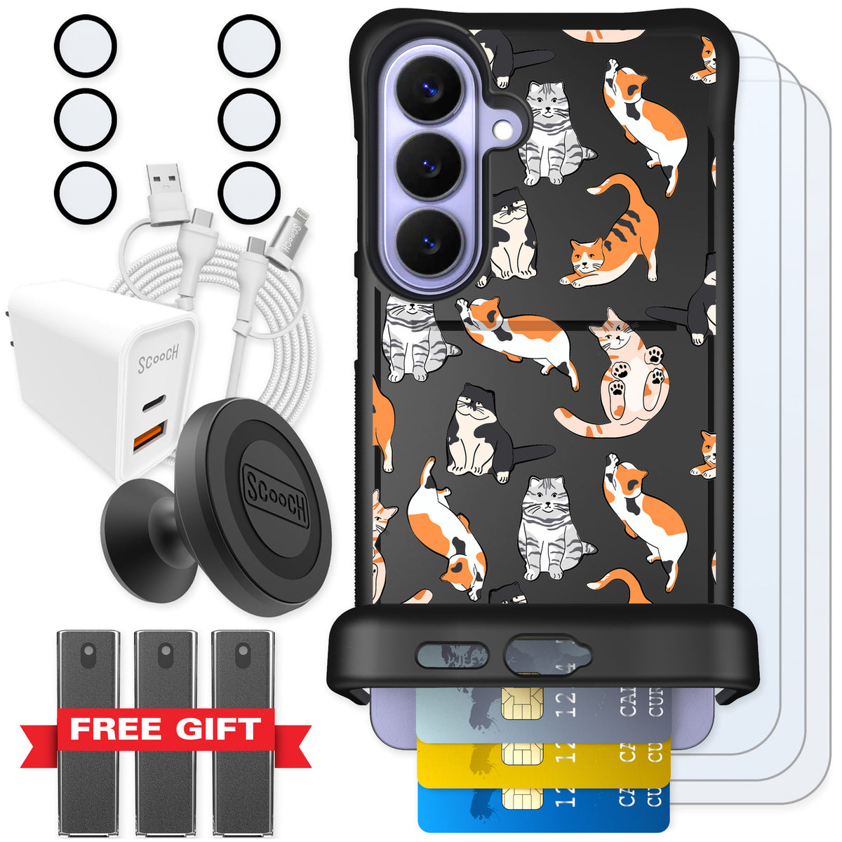 Scooch Wingmate Kitty Crew for Galaxy S26+ — Ultimate Bundle