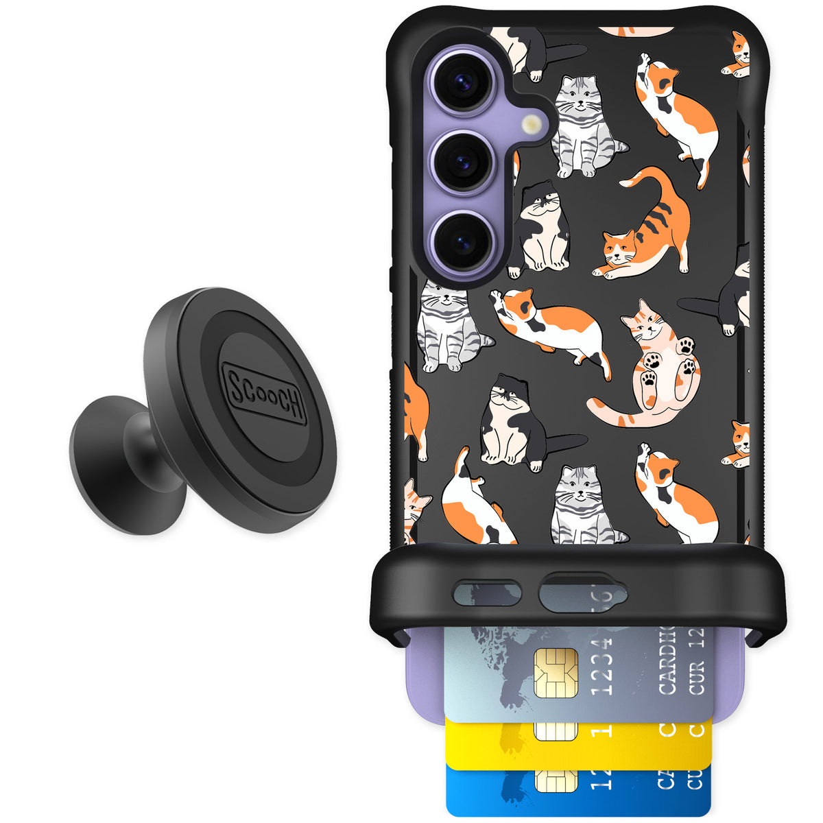 Scooch Wingmate Kitty Crew for Galaxy S24 — Starter Bundle