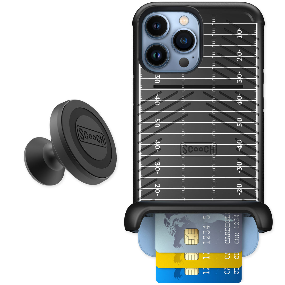 Scooch Wingmate Yard Lines for iPhone 13 Pro Max — Starter Bundle