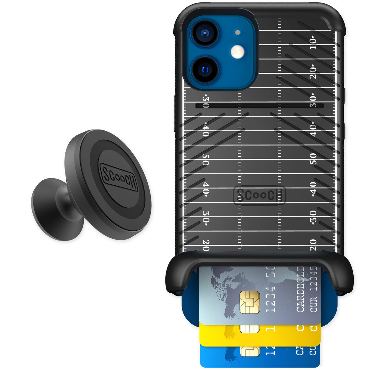 Scooch Wingmate Yard Lines for iPhone 12 — Starter Bundle