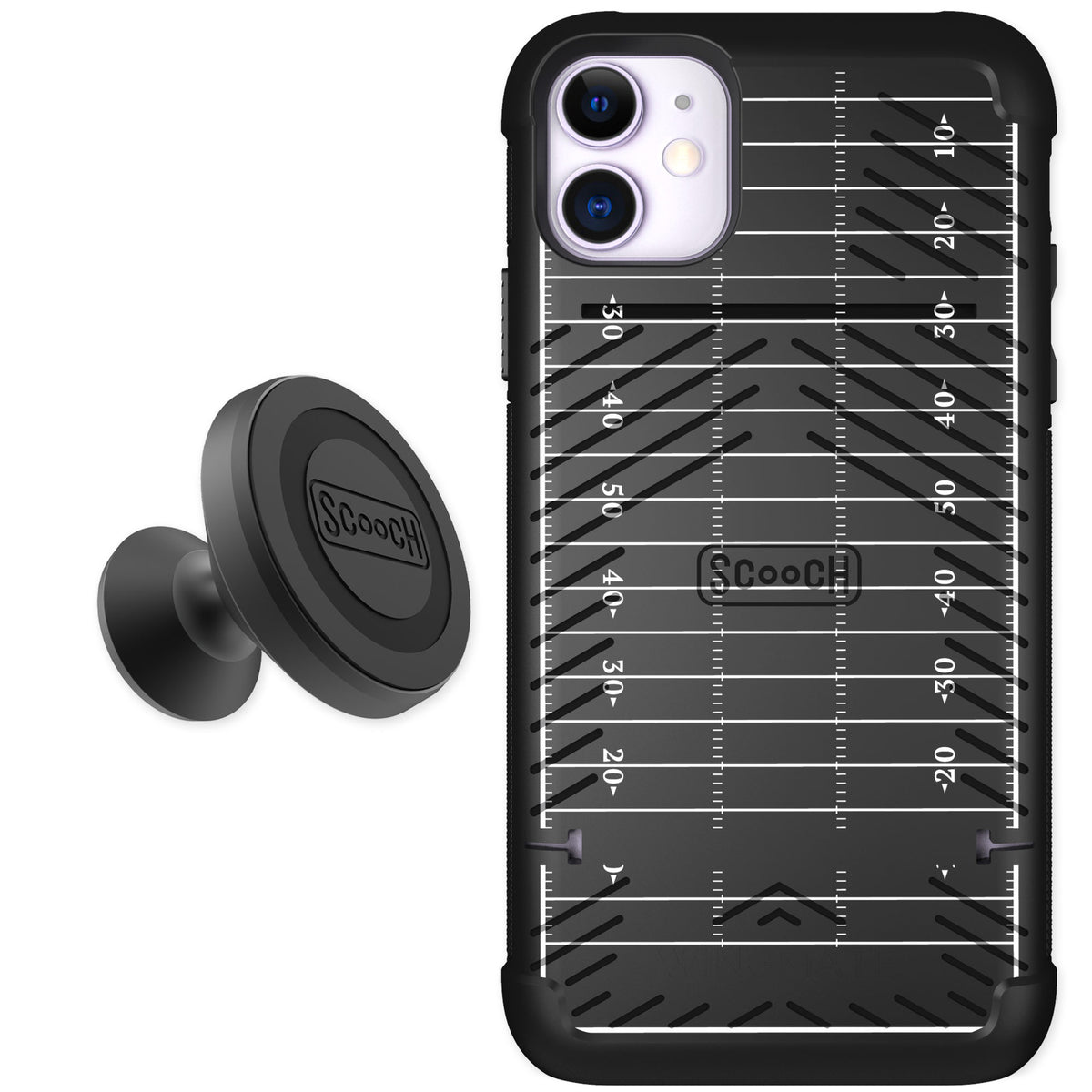 Scooch Wingmate Yard Lines for iPhone 11 — Starter Bundle