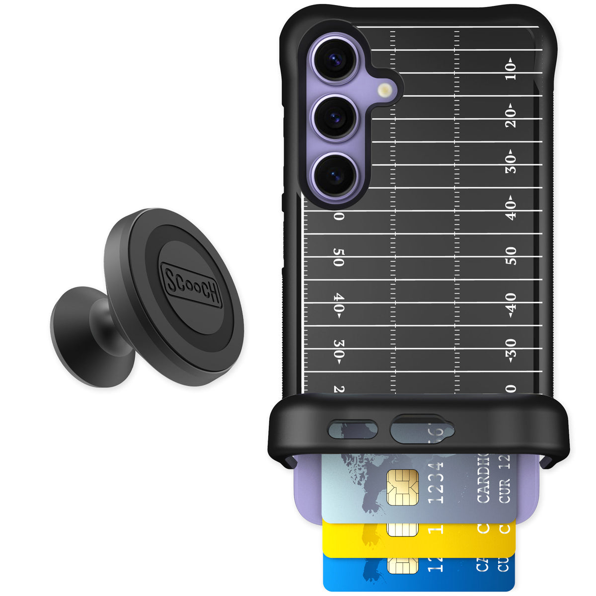 Scooch Wingmate Yard Lines for Galaxy S24 — Starter Bundle