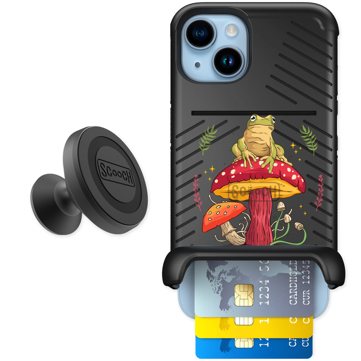 Scooch Wingmate Toadstool Frog for iPhone 14 — Starter Bundle